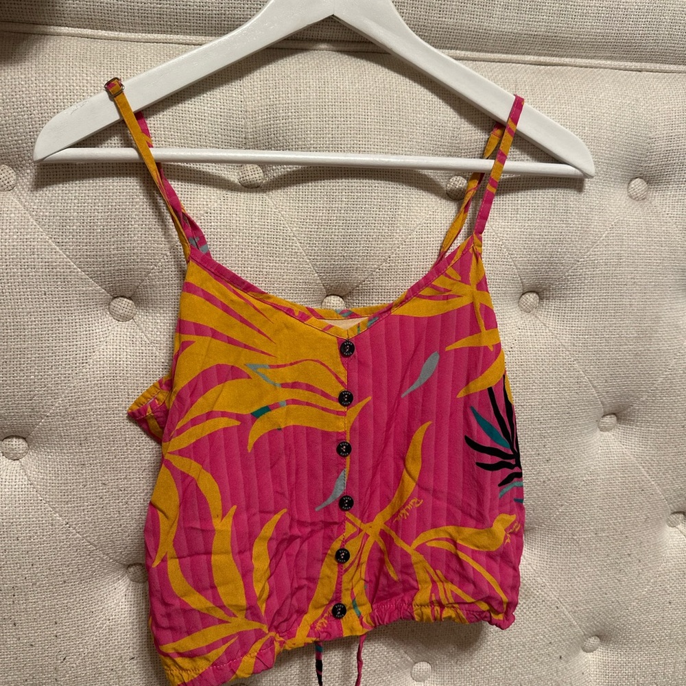 Tropical Pink and Yellow Women's Top